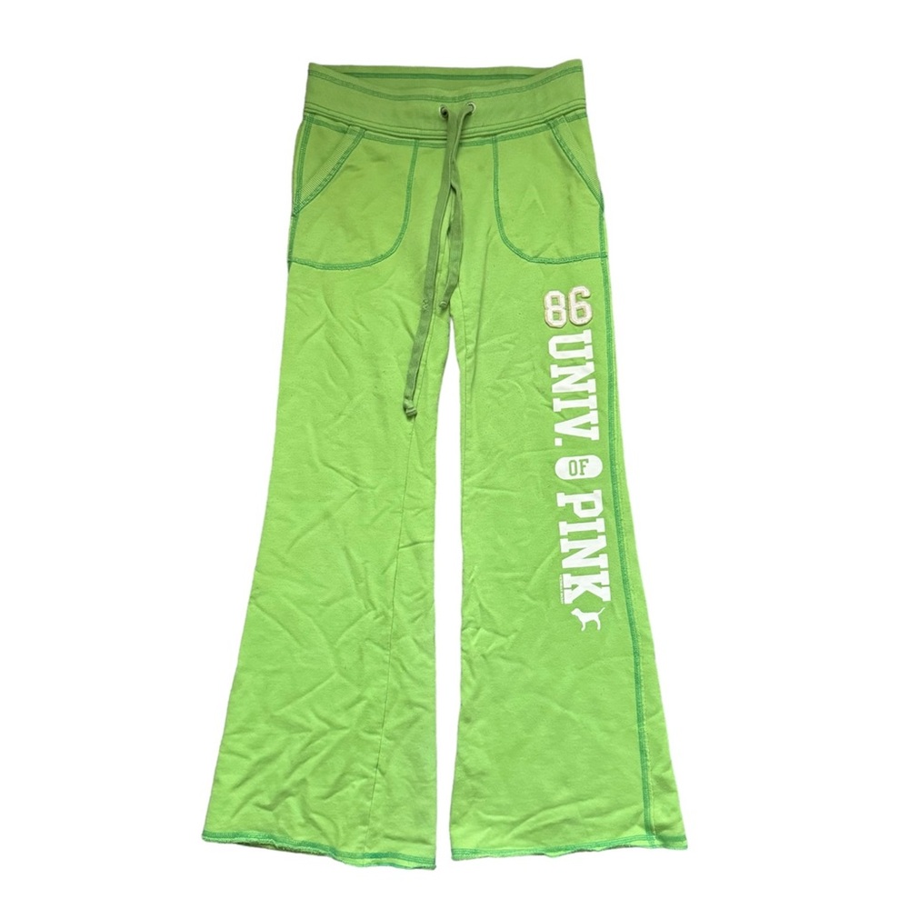 Victoria Secret PINK Green Flare Sweatpants